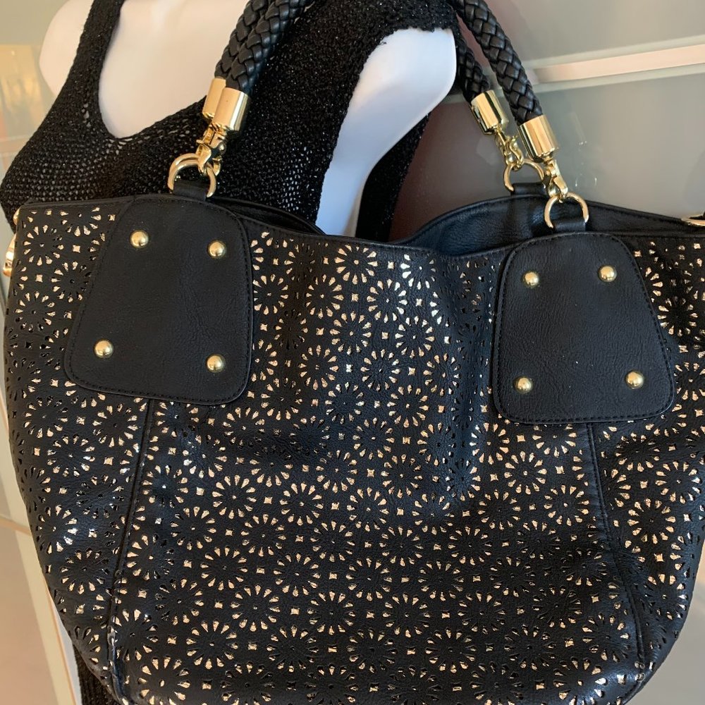 Big Buddha handbag, brand new, black with gold details